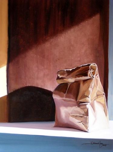 A Brown Bag "Inspiration"  (SOLD) by Deborah Levy