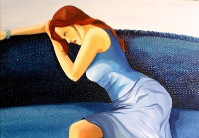 Blue  (SOLD) by Deborah Levy